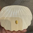 Vintage Compact Celluloid plastic White Double Mirrors 4 5 X 3 5