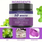 Purple Tooth Cleaning Powder - Sulfate-free  Deep Cleaning And Polishing  Whiten