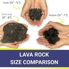 Medium Lava Rocks 10 Pounds Volcanic Fire Pit For Indoor Log Fireplace Bbq Grill