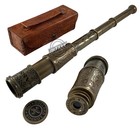 Antique Brass Telescope Maritime Nautical Pirate Spyglass Vintage Christmas Gift