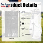 2 Pack Golf Bag Cover     31 x62  Extra Large Clear Plastic Dust Covers With Draws