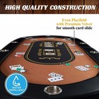 Barrington 10 Player Folding Poker Table Texas Hold   em 10 Cup Holder No Assembly
