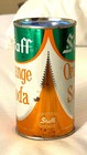  rare Indoor Found  Pre-zip Code Staff Orange Flat Top Soda Can
