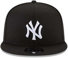 New Era Unisex-adult Mlb 9fifty Black White Primary Logo Adjustable Snapback    