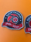 Lot Of 2 - Ruger Firearms Embroidered Ruger Patches  75th Anniversary  Red black