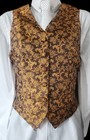 Ladies Youth Saddleseat Vest Antique Gold   Black Chest 34  Vgc Stunning