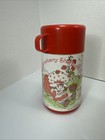 Vintage 1980 Strawberry Shortcake Metal Lunchbox Lunch Thermos Red