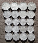Big Lot Authentic Old Coins Of Third Reich Nazi Germany  1940-1944  World War Ii