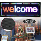 40  X 15  Led Diy Programmable Scrolling Message Open Sign Display Board 3-color