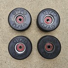 Vintage 1970s Sims Gyro Skateboard Wheels - Set Of 4 - Metal Hubs