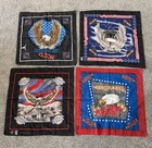Lot Of 4 Vintage 1980   s - 90   s Harley-davidson Bandanna Handkerchief Eagle Usa