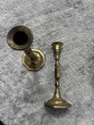 Antique Pair Of Brass Candlesticks