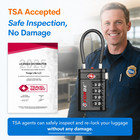 Forge Tsa Approved Luggage Lock  4-digit Combination Travel Padlock  Waterproof