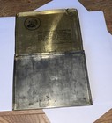 Vintage Advertising Empty Lucky Strike  Flat 50 Cigarette Tobacco Tin