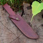 Custom Hand Stitched Top Grain Leather Hunting Knife Fixed Blade Knife Sheath