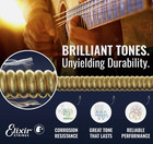 Elixir Acoustic Guitar Strings Phosphor Bronze Nanoweb Coated Medium 13-56  Ce