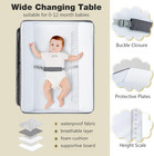 Baby Changing Table  Folding Diaper Station Portable Nursery Organizer With Safe