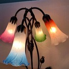 Lily Flower Glass Lampshade Tulip Tiffany Style Blown Replacement Lamp Shades