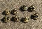 8 Wwii Clutch Backs For Wings Cib Rank Etc   Patented   Lot   20