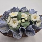 Vintage Lladro Daisa Flower Basket Hand Made In Spain 1987 Rare