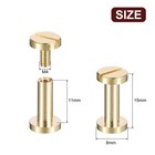 30pack Brass Chicago Screws 11x8mm Post Nail Stud Rivets For Leather Craft