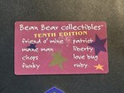 Grateful Dead Bean Bear Collectibles Tag Liquid Blue - 10th Edition