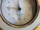 Addison Ross Shelf 4-3 8  Alarm Clock  Bone Bezel  Goldtone Case  Nickel Hands