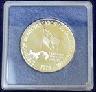 1979 Panama 5 And 10 Balboas Silver Proofs  2 Coin Set