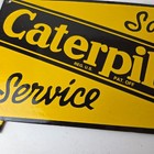 Vintage Caterpillar Sign - Gas Pump Automotive Sales   Service Porcelain Sign