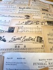 Vintage Antique  30s Sheet Music For Ephemera Scrapbook Junk Journal  25 Sheets 