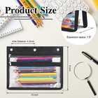 Pencil Pouch For 3 Ring Binder With 1 5 Inch Expandable Large Capacity  Double P