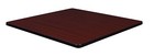 Regency 42in Square Laminate Table Top- Mahogany mocha Walnut
