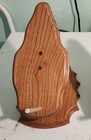 European Skull Mount Wall Plaque Table Stand Handcrafted Oak 