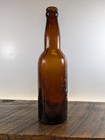 Antique Pint Beer Bottle Tosetti Amber Crown Top  Chicago