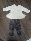 Children s Place 3-6m Cat Tutu Top   Carter s Polka Dot Pants Outfit Set Baby   