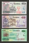 Zambia 2 5 10 Kwacha 2021   2022  Pack Fresh Unc  New Dates  Pretty Banknotes