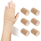 6 Roll 3  x5 Yard Tan Self-adhesive Non Woven Cohesive Wrap Bandage Medical Tape