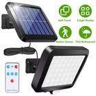 2pcs Solar Wall Light Led Motion Sensor Outdoor Bright Flood Street Lamp 3 Modes