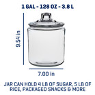 2 Packs Of Anchor Hocking Heritage Hill Glass Jar With Lid 1 Gallon