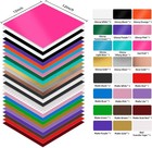 28 Pack Permanent Adhesive Vinyl Sheets Bundle  23 Assorted Colors For Cutting