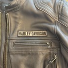 Harley-davidson Jacket Single Riders Black Leather Size L Harley-davidson Harley