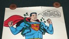 Superman Breaking Chains Vintage Original 1966 G   F Poster Dc Comics