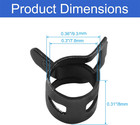 20 Pcs 5 16 Inch Id Spring Band Type Clamps  8mm Fuel Hose Clamps Fasteners  Bla