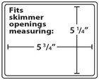Skimmer Plug Winter Closure - Fits Skimmer Openings Measuring