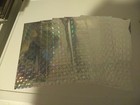 5x Holographic Silver Paper 30x21 Cm 1 Side 