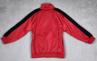 Nike Jacket Boys Size 6 Red Full Zip Spellout Mock Neck Activewear Pockets