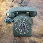 1965 Western Electric 500 Rotary Desk Phone Moss Green Bell System Vintage