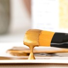 Viva Decor Maya Gold 8 45oz Metallic Acrylic Paint For Wood Glass Porcelain Shin