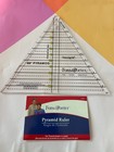 2 Quilting Templates-triangle apple Core-ez Quilting fons And Porter-new