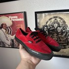 Vintage Vans Made In Usa Orange Red Velvet 1989 Used W 6 5